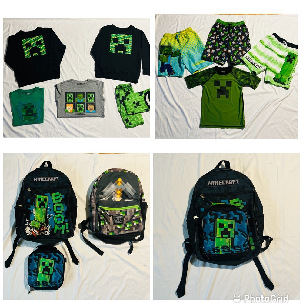 MINECRAFT LOT-Boys size 8